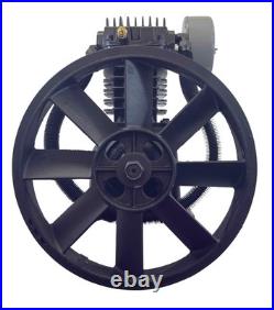 5 HP Two Stage Cast Iron Air Compressor Pump, Dual Cylinder InLine, 20 CFM