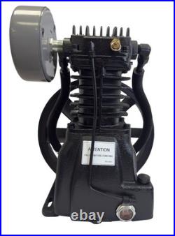 5 HP Two Stage Cast Iron Air Compressor Pump, Dual Cylinder InLine, 20 CFM