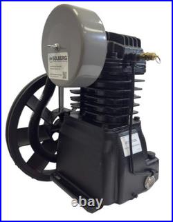 5 HP Two Stage Cast Iron Air Compressor Pump, Dual Cylinder InLine, 20 CFM