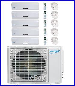 5 Zone Ductless Mini Split Air Conditioner Heat Pump 5 x 9 Mitsubishi Compressor