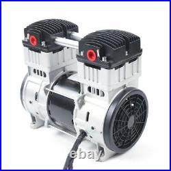 7CFM 1100W Oilless Vacuum Pump Industrial Air Compressor Oil Free Piston Pump US