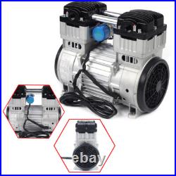 7CFM Oilless Vacuum Pump Industrial Air Compressor Oil Free Piston Pump 1100W US