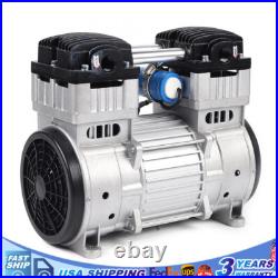7CFM Oilless Vacuum Pump Industrial Air Compressor Oil Free Piston Pump 1100W US