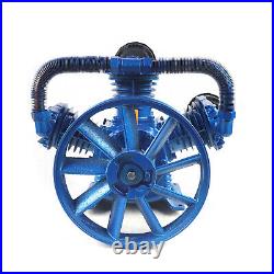 7.5KW 3 Cylinder Blue Air Compressor Pump Motor Head W Style 10HP 175psi