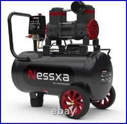 8/10/14 Gallon Ultra Quiet 115 PSI Pressure Oil-Free Air Compressor Tank 70dB