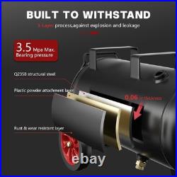8/10/14 Gallon Ultra Quiet 115 PSI Pressure Oil-Free Air Compressor Tank 70dB