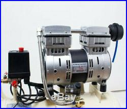 980W Air Compressor Air Pump Inflatable Oil-free Wood Paint Spray Pump 30L 220V