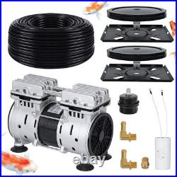 AC 110V Pond Aerator Lake Pond Aeration System with 3/4HP Pump 10Diffuser 3 Acres