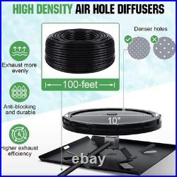 AC 110V Pond Aerator Lake Pond Aeration System with 3/4HP Pump 10Diffuser 3 Acres