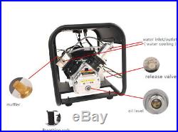 Adjustable auto release air and auto stop double cylinder pcp compressor 300bar