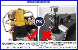 Adjustable auto stop pcp compressor for air tank 4500psi 300bar 110V 220V