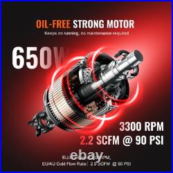 Air Compressor Compact Portable Oil Free Compressor 8 Gallon 90 PSI