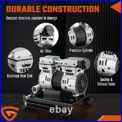 Air Compressor Motor 1500W 2HP 5.2CFM Max 145PSI Pressure Oil Free 1680RPM