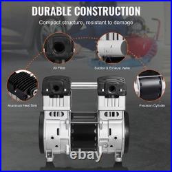 Air Compressor Motor, 2HP 5.2CFM @ 90PSI, Oil-Free Pump with Up to 145PSI Pressu