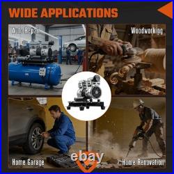 Air Compressor Motor Max 145PSI Pressure 1680RPM 2HP 5.2CFM Oil Free 1500W