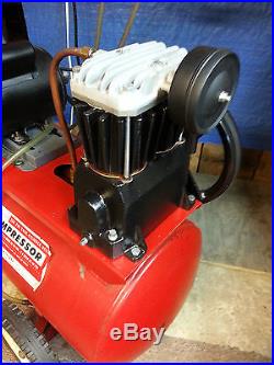 Air Compressor PUMP Sears Red Compressor 106.173842 Cast Iron USA Made 1-3HP