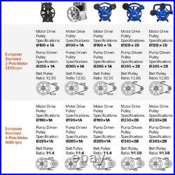Air Compressor Pump 3HP 11.8CFM 115PSI Single Stage Twin Cylinder Aluminum