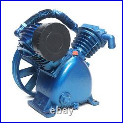 Air Compressor Pump Head Dual-Cylinder Two-Stage 175 Psi 5.5HP V-Type 4000W