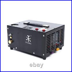Air Compressor Pump Manual Stop High Pressure Black 30MPa 110V 4500PSI