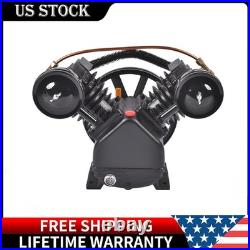 Air Compressor Pump Single Stage 2 Cylinder Cast Iron 15 SCFM 950-1400 RPM
