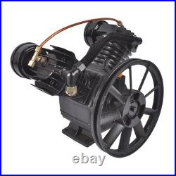 Air Compressor Pump Single Stage 2 Cylinder Cast Iron 15 SCFM 950-1400 RPM