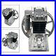 Air Compressor Pump Twin Cylinder Oil Lubricated Belt Drive Aluminum with Silencer