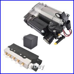 Air Suspension Compressor Pump + Valve Control Unit For Benz W220 S500 600 00-06