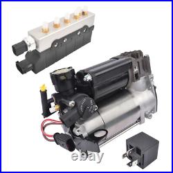 Air Suspension Compressor Pump + Valve Control Unit For Benz W220 S500 600 00-06