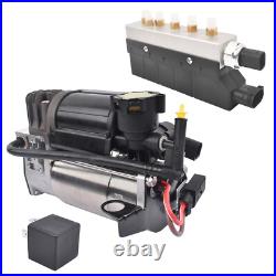 Air Suspension Compressor Pump + Valve Control Unit For Benz W220 S500 600 00-06