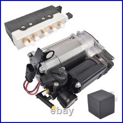 Air Suspension Compressor Pump + Valve Control Unit For Benz W220 S500 600 00-06