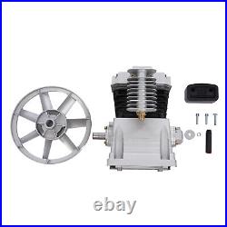Aluminium 3.5HP Twin Cyclinder Air Compressor Head Pump 250L/66Gal/min 1 Stage