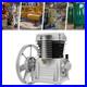 Aluminum Air Compressor Pump Twin Cylinder Oil Lubricated Belt Drive withSilencer