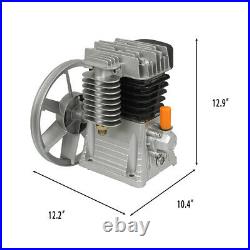 Aluminum Air Compressor Pump for 2 HP Motor 140PSI Twin Cylinder 1 Stage