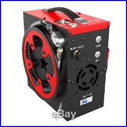 Auto Shut 30MPa Air Compressor Pump PCP 12V/110V 4500PSI High Pressure Oil-Free