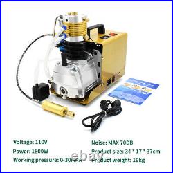 Auto Shut TOAUTO 30Mpa High Pressure Air Compressor Electric Pump 4500PSI 110V