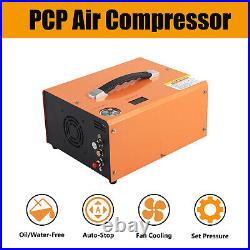 Auto-Stop PCP Air Compressor 12V/110V/220V 30Mpa/4500Psi High Pressure PUMP