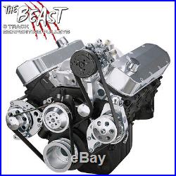 Big Block Chevy Serpentine Pulley Conversion Kit Air Conditioning 454 LWP BBC