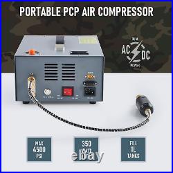 CREWORKS PCP Air Compressor, Auto-shutoff 4500Psi/30Mpa Oil/Water-Free Air Gun