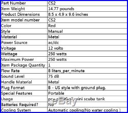 CS2 250W 12V Air Compressor Pump PCP Electric 4500PSI High Pressure System Rifle