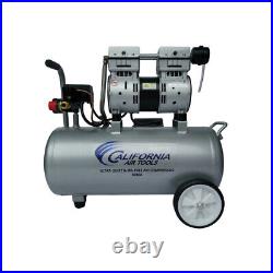 California Air Tools 8010A 1 HP 8gal Quiet & Oil-Free Alum Air Compressor New