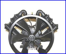 Ci10, Ca2, 10hp Cast Iron 2 Stage Air Compressor Pump V-4 Piston