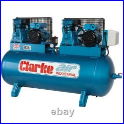 Clarke 270 Air Compressor 28CFM 10 Bar Twin Cylinder Pumps