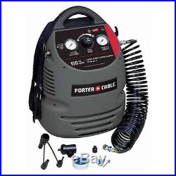 Compressor Air Portable Pump Electric PORTER-CABLE 150 PSI 1.5 Gallon Oil-Free