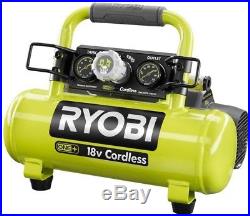 Cordless Portable Air Compressor Inflator Pump Car Tire 1 Gal 18-Volt Tool Only