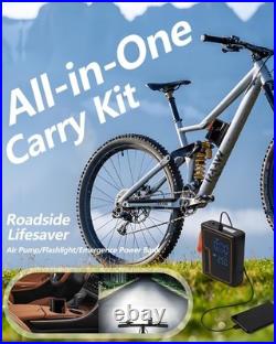 Cordless Tire Inflator and Battery Jumper Portable Air Compressor for Bike Handh