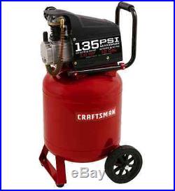 Craftsman 10 Gallon Portable Air Compressor 1.0 HP 15A 135 Max PSI Vertical Pump