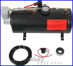 DC 12V MAX 150PSI Air Compressor Tank Pump with 3 Liter Tank 0.8 Gallon Porta