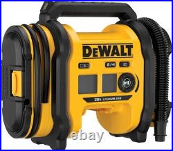 DEWALT DCC020IB Tire Inflator Portable Air Compressor 20V MAX Automatic Shut Off