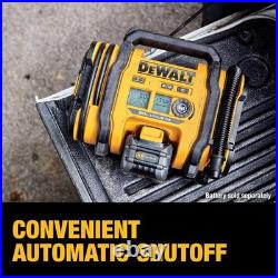 DEWALT DCC020IB Tire Inflator Portable Air Compressor 20V MAX Automatic Shut Off