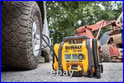 DEWALT DCC020IB Tire Inflator Portable Air Compressor 20V MAX Automatic Shut Off